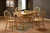 Solid Rubber Wood Dining Table and 4 Chairs set