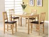 Solid Oak Wooden Dining Table and 4 Chairs set