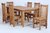 Pine Wooden Dining Table and 6 Chairs set