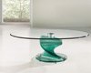 Twirl Glass Round Clear Coffee Table