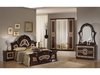 Italian mahogany high gloss bedroom furniture set