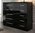 Black High Gloss Chest of Drawers