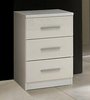 White High Gloss Bedside Drawers