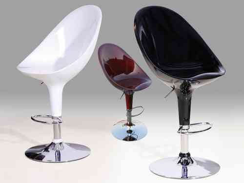 Large High Gloss Bar stools for Kitchen Breakfast