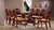 Mahogany Dining Table With 6 Chairs and 2 Carvers
