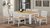 White Rubber Wood Dining Table and 6 Chairs
