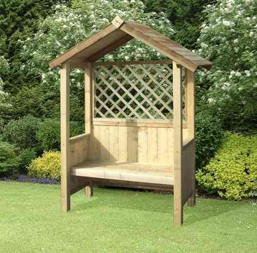 Wooden Garden Arbour Bench