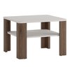 White high gloss coffee table with san remo oak finish