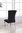160cm Black glass dining table and 6 velvet chairs