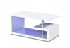 White high gloss LED coffee table