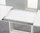 Extendable white high gloss dining table with 6 chairs