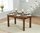 Extending dark oak dining table and 8 oak chairs
