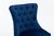 Blue velvet lion knocker dining chair