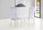 130cm Grey round marble dining table and 4 chairs