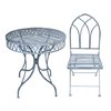Gothic metal garden table and 2 chairs bistro set