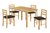 Wooden Dining Table and 4 Chairs set