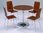 Small Round Wooden Dining Table and 4 Chairs set