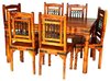 Jaipur Solid Acacia Wooden Dining Table and 6 Chairs set