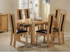 Solid Wooden Oval Dining Table and 6 Chairs set