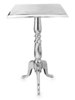 Square side lamp table polished aluminium -ref 4