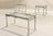 Clear glass coffee table 2 matching side table, lamp table set