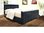 Faux leather bed frame in Black, Brown, Double, King