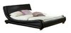 Stylish faux leather bed frame double, king size