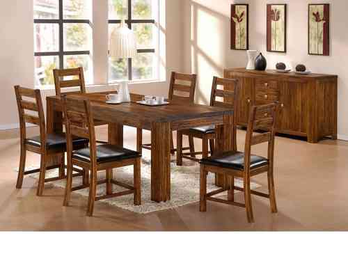 Dark Brown Wooden Dining room Furniture set