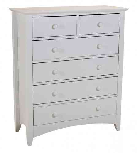White Bedroom Wardrobe and Chest of Drawers
