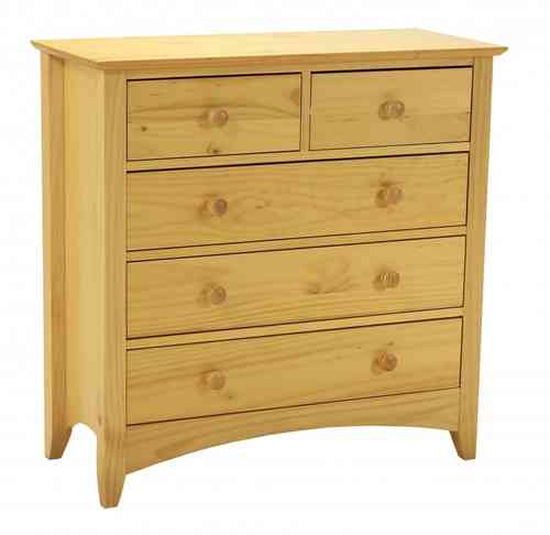 Pine Bedroom Wardrobe and Chest of Drawers Furniture set
