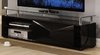 Black High Gloss Television Unit With Glass Top