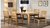 Dining Table and 6 Chairs Rubber Wood