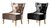 Velvet Fabric Chair in Black, Beige, Brown, Grey