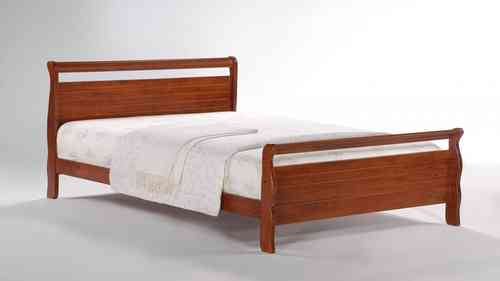 Double Rubberwood Bed 4'6ft