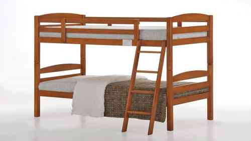 Rubber Wood Bunk Bed