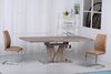 Wooden Laminated Extending Dining Table and 6 chairs