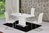 Extendable White High Gloss Dining Table and 4 White Chairs Set
