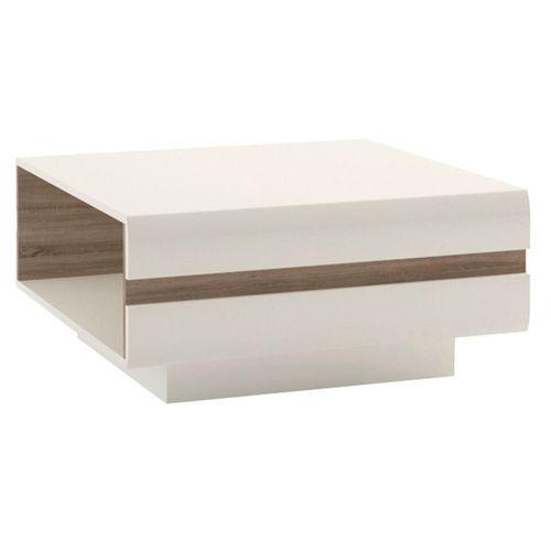 Small white high gloss coffee table