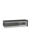 Grey high gloss 1 drawers tv cabinet