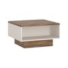White high gloss with stiling oak finish coffee table