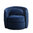 Blue velvet tub chair