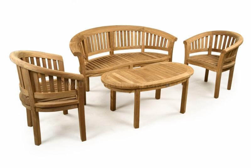 Wooden garden furniture sets